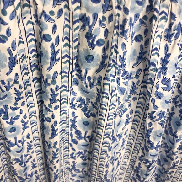 Floral Blue and White Midi Dress - Picture 5 of 11